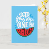 Papa tu es un dans un jeu de mots de melon Carte p (Fleur jaune)