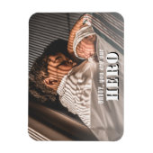 Papa, tu es un héros Photo Carte Magnet du Père de (Vertical)