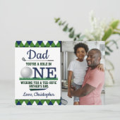 Papa, tu es un trou dans un Carte photo de Fête de (Debout devant)