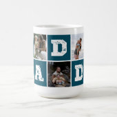 Papa Typografie Foto Collage Coffee Mok (Center)