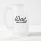 Papa Typografie Retro Style Vaderdag Matglas Bierpul (Links)