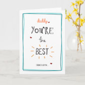 Papa - u bent het beste kaart (Gele Bloem)