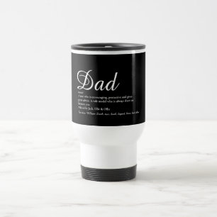 Papa, vader definitie modern script leuk reisbeker