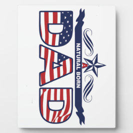 Papa, Vader, een Natuurlijke Geboren Papa Fotoplaat