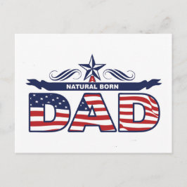 Papa, vader, een natuurlijke vader... briefkaart