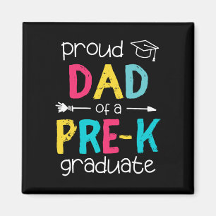Papa Vader Prek Preschool Familie Bijpassende Grad Magneet
