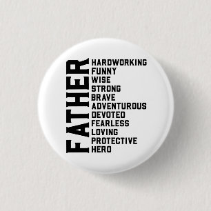 Papa Vaderdag cadeau. Papa cadeau. F Ronde Button 3,2 Cm