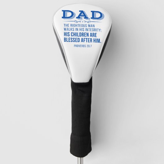 Papa - Vaderdag Christelijke Schrift Golfheadcover (Voorkant)