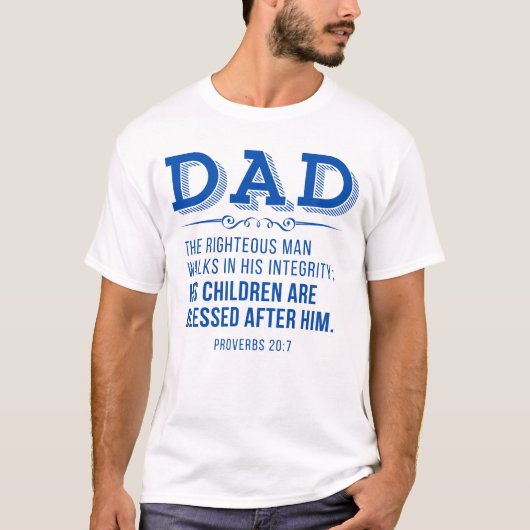 Papa - Vaderdag Christelijke Schrift T-shirt (Voorkant)