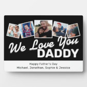 Papa Vaderdag Foto Collage Fotoplaat (voorkant)