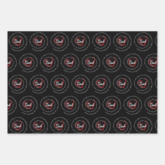 Papa - vaderdag inpakpapier vel (Voorkant)