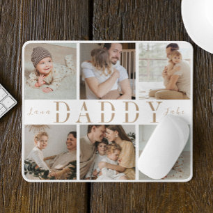"Papa" Vaderdag Kinder Fotocollage Muismat