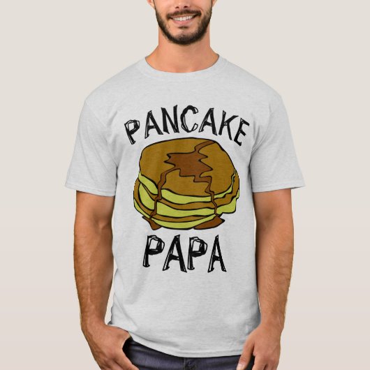 PAPA VADERDAG T-Shirts PANCAKE DAD (Voorkant)