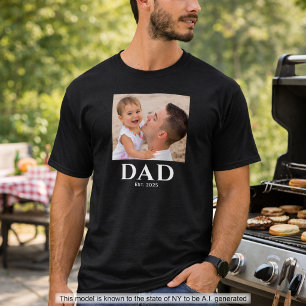 Papa Vaderdag Zwart T-shirt