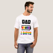 Papa van 2 jongens, volledige batterij, lg. lg. pr t-shirt (Voorkant volledig)