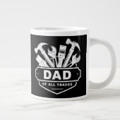 Papa van alle beroepen -  Mannen Handyman Tools   Extra Grote Beker (Rechts)