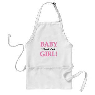 Papa van baby Girl-overhemden en -cadeautjes Standaard Schort