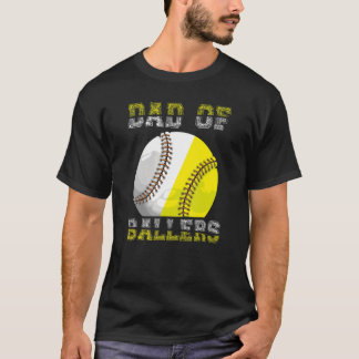 Papa van Ballers Trots Sport Papa Bal Kinder Vader T-shirt
