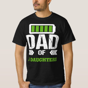 Papa van Daughters meisjes #Overgenummerd papa Doc T-shirt