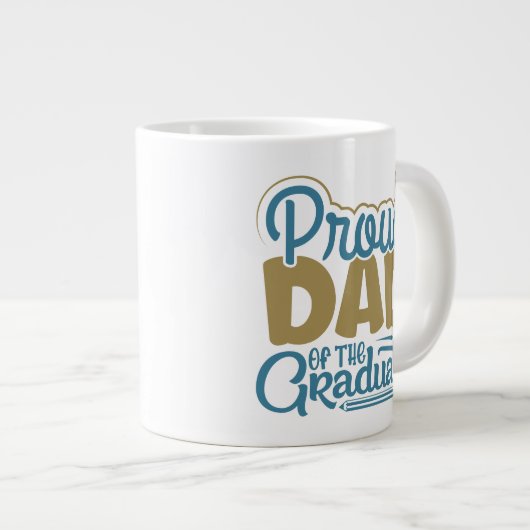 Papa van de Afstuderen Extra Grote Beker (Voorkant rechts)