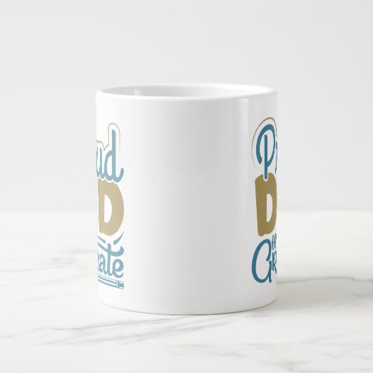 Papa van de Afstuderen Extra Grote Beker (Voorkant)