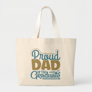 Papa van de Afstuderen Grote Tote Bag