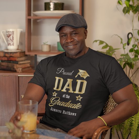 Papa van de Afstuderen naam Afstuderen Tri-Blend Shirt