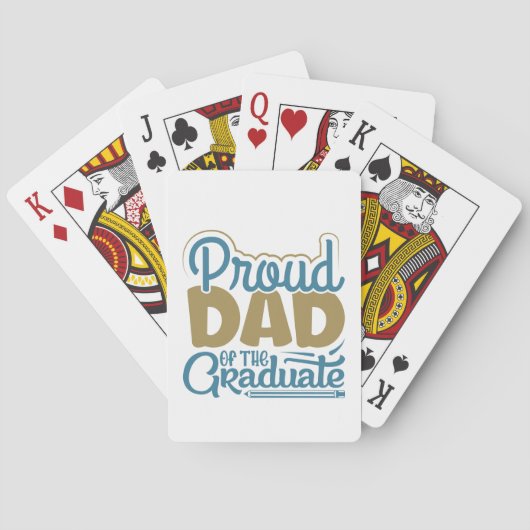 Papa van de Afstuderen Pokerkaarten (Achterkant)