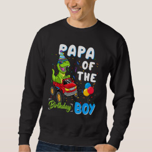 Papa van de Baby Boy Trex Dinosaurus Monster Truck Trui