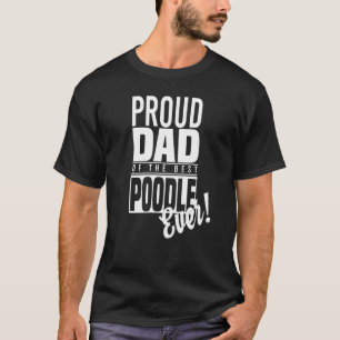 Papa van de beste poedel-ever-Speelgoed-dog-papave T-shirt