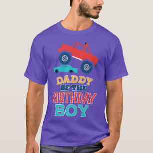 Papa van de 'Birthday Boy Monster Truck' komt over T-shirt