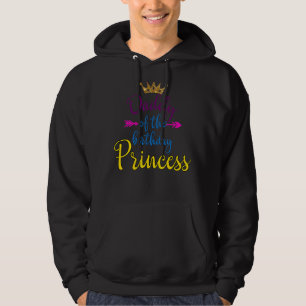 Papa van de Birthday prinses Matching Family Hoodie