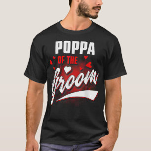 Papa van de bruidegom huwelijksfeest bijpassende b t-shirt