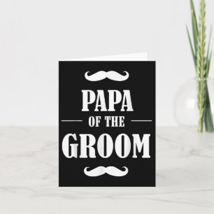 Papa van de bruidegom T Shirt Funny Wedding Bachel Kaart