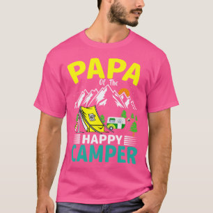 Papa van de camper papa 1e verjaardag familie camp t-shirt