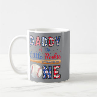 Papa van de enige kleine nieuwkomer honkbal 1e koffiemok