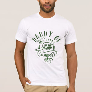 Papa van de gelukkige camper verjaardag t-shirt