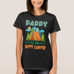 Papa van de gelukkige kampeerder 1e verjaardag kam t-shirt