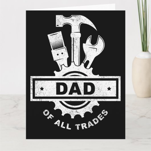 Papa van de Handyman Tools van de Mannen van de H Bedankkaart (Voorkant)