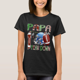 Papa van de jarige jongen 1 jaar oud voetbalfeestj t-shirt
