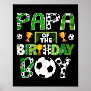 Papa van de jarige voetbaljongen Speldag  Poster