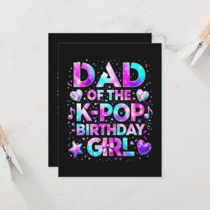 Papa van de K-Pop verjaardag Koreaanse muziek Kaart