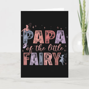 Papa van de kleine fee 1e verjaardag meisje sprook kaart