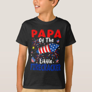 Papa van de Kleine VuurwerkKraker 4 juli Trots T-shirt