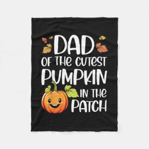 Papa van de schattigste pompoen in de patch Hallow Fleece Deken
