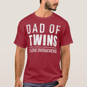 Papa van de tweeling klassieke overhaalster t-shirt
