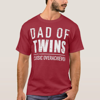 Papa van de tweeling klassieke overhaalster t-shirt