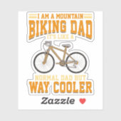 Papa van de vaders dag bergen een biker als een no sticker (Vel)