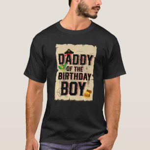 Papa van de verjaardag jongen vader piraat thema 5 t-shirt