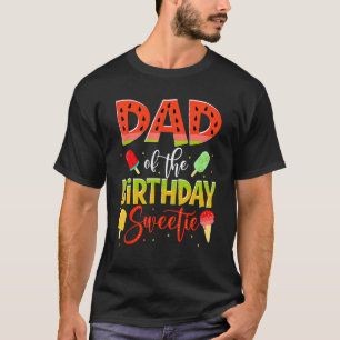 Papa van de verjaardag lieverd meisje watermeloen t-shirt